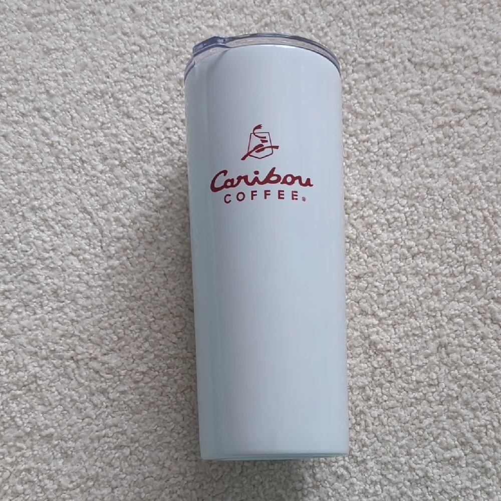 3 For $30. Caribou Coffee White Tumbler - Picture 1 of 14